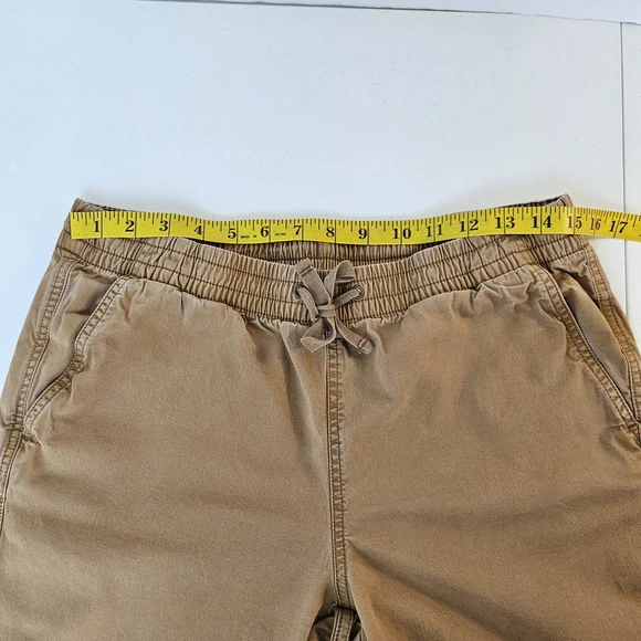 L.L. Bean Womens Lakewashed Chino Pants Mid Rise Pull On Elastic Waistband 12P - Picture 7 of 9